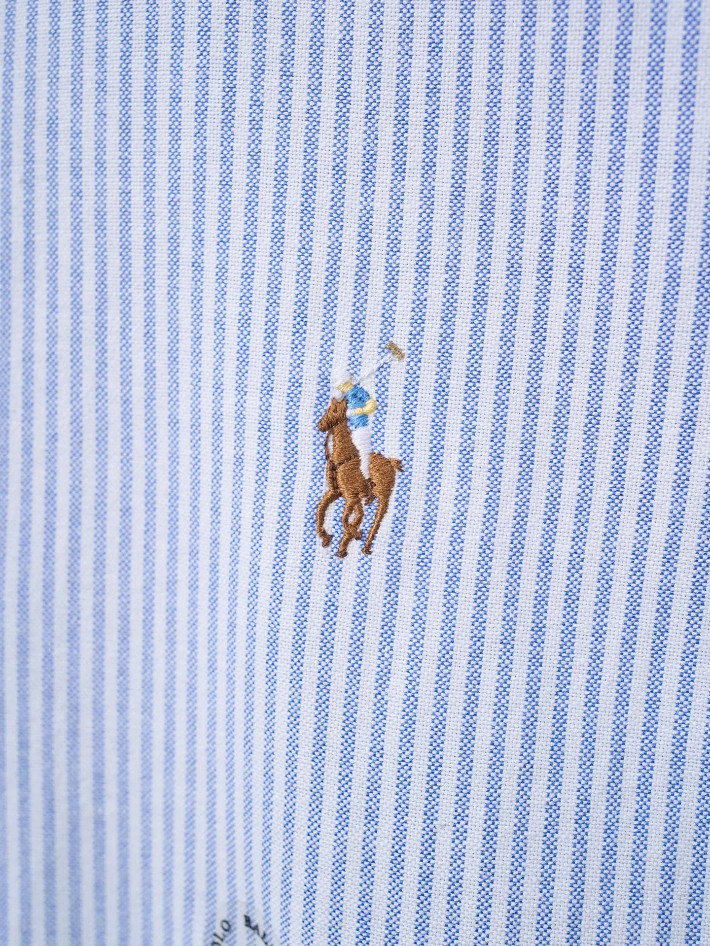 P340 Actual hanging auction】Ralph Lauren/Ralph Lauren couples must-have vertical striped pony embroidered cotton long-sleeved shirt [Ready stock] XS S M L XL